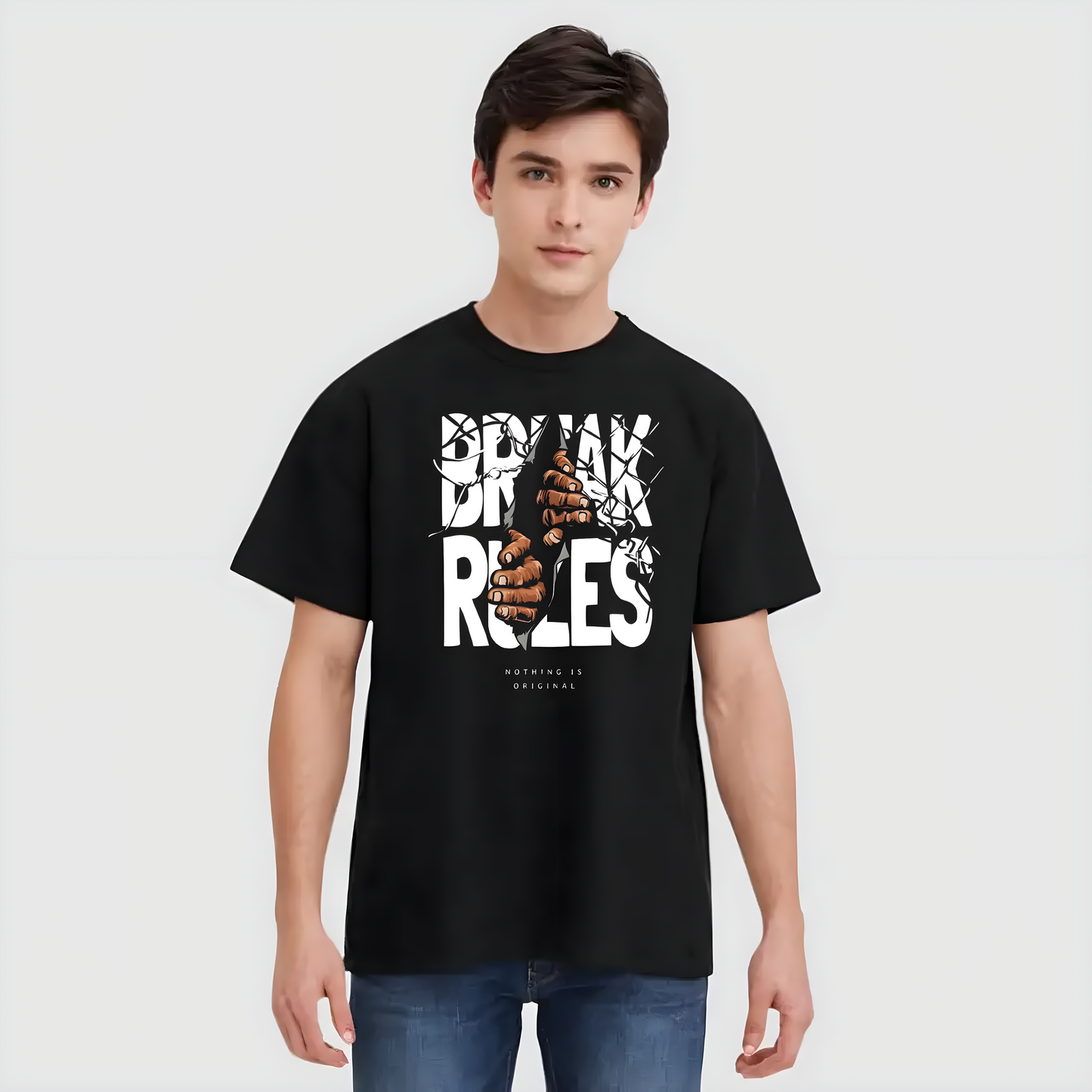 Break Rules Men's Oversized T-shirt